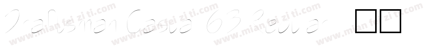 Draftsman Casual 6B Regular字体转换
